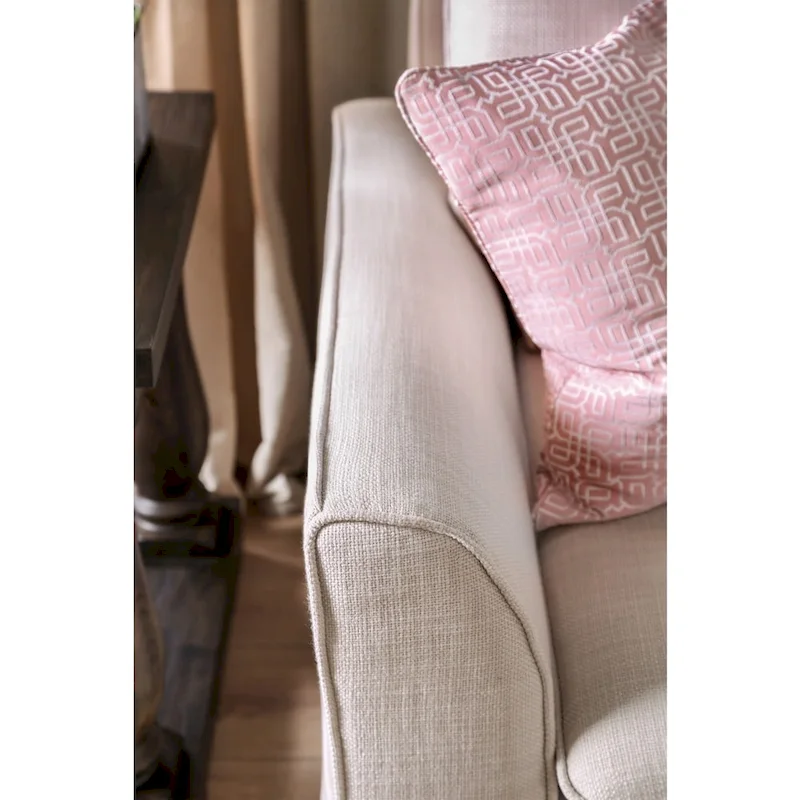 Slipcovered Sofa - Linen-Like Fabric - 3 Seater