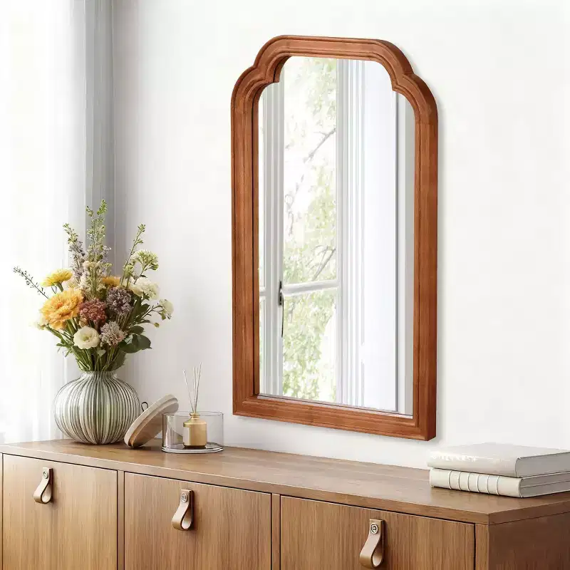 20 x 30 Rounded Corner Decorative Wall Mirror, Modern Accent Mirror for Bedroom, Bathroom, Living Room-Panipeachy