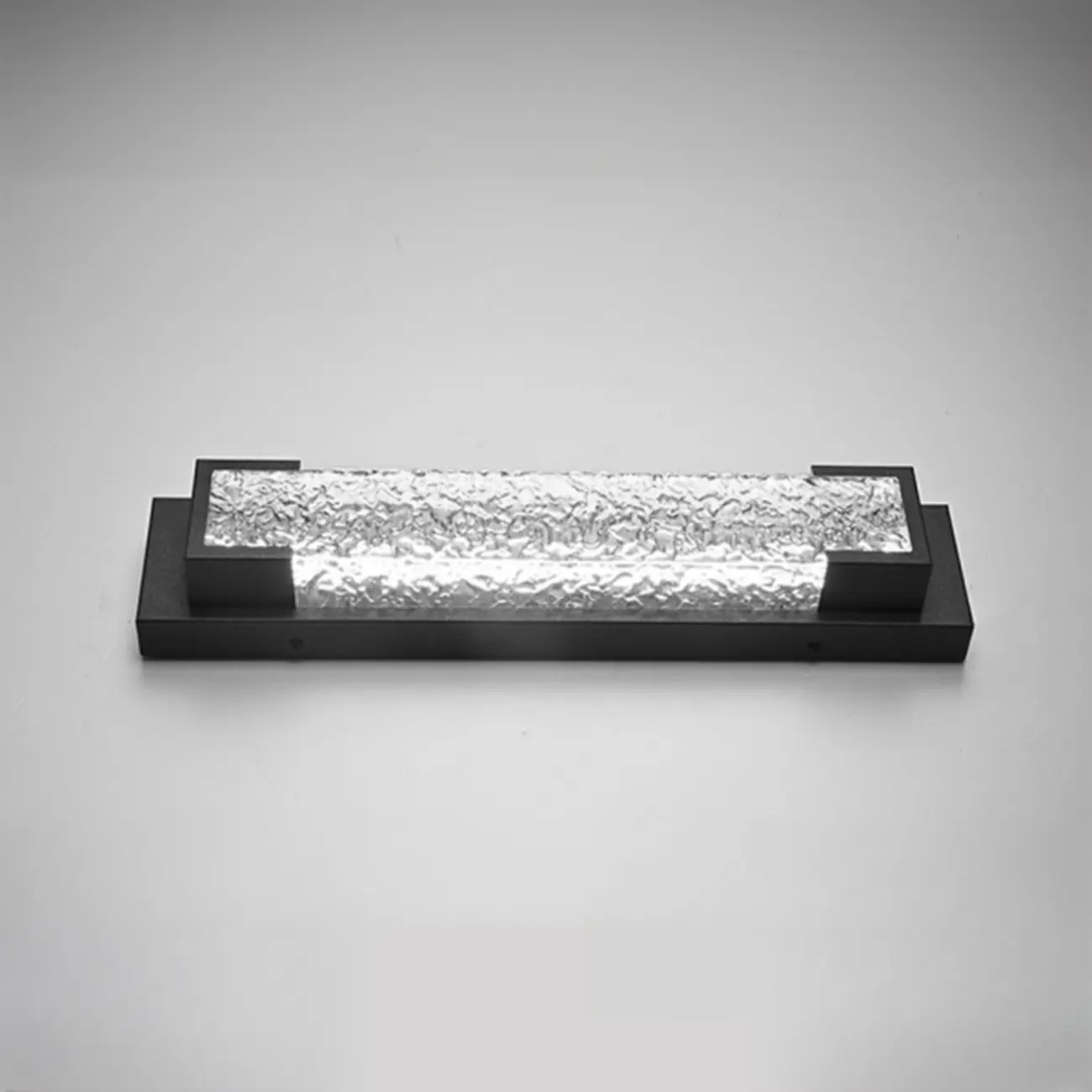 Modern Black Steel Acrylic Outdoor Wall Light