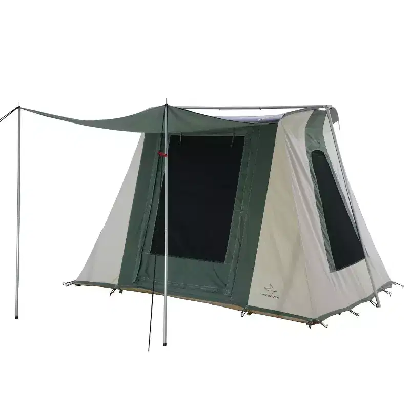 WHITE DUCK Prota Canvas Cabin Tent Deluxe Water Repellent 4-Season Tent for Camping