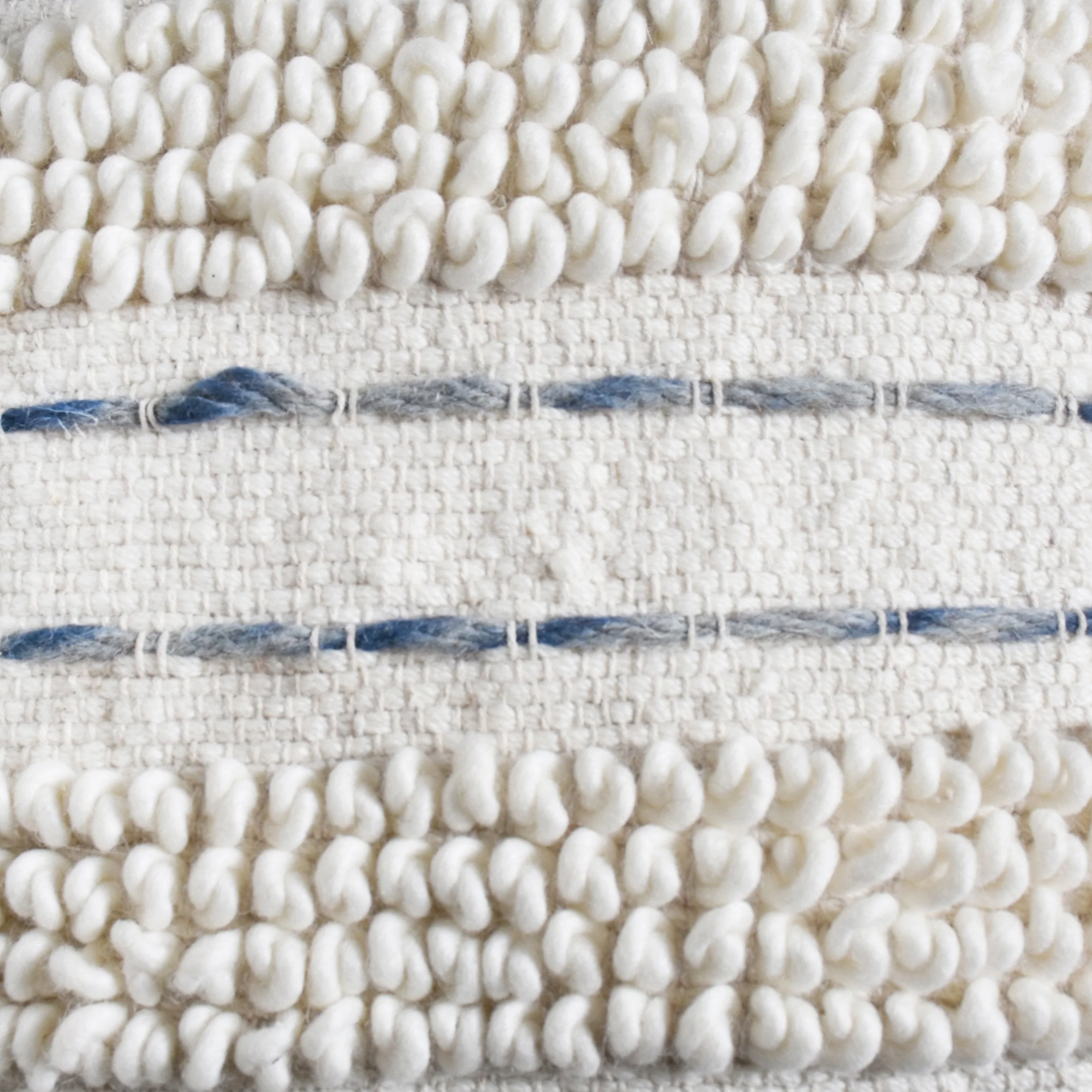 Boho Handcrafted Fabric Cube Pouf - NH953513