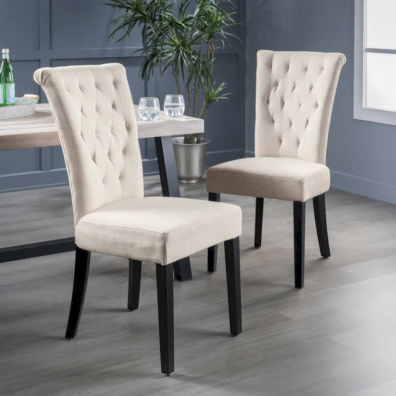Venetian Tufted Dining Chairs (Set of 2) by Christopher Knight Home