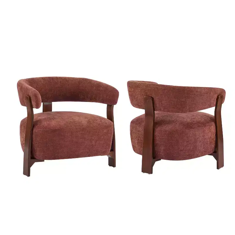 Christopher Knight Home Hepurn Bent Wood Modern Upholstered Accent Chair