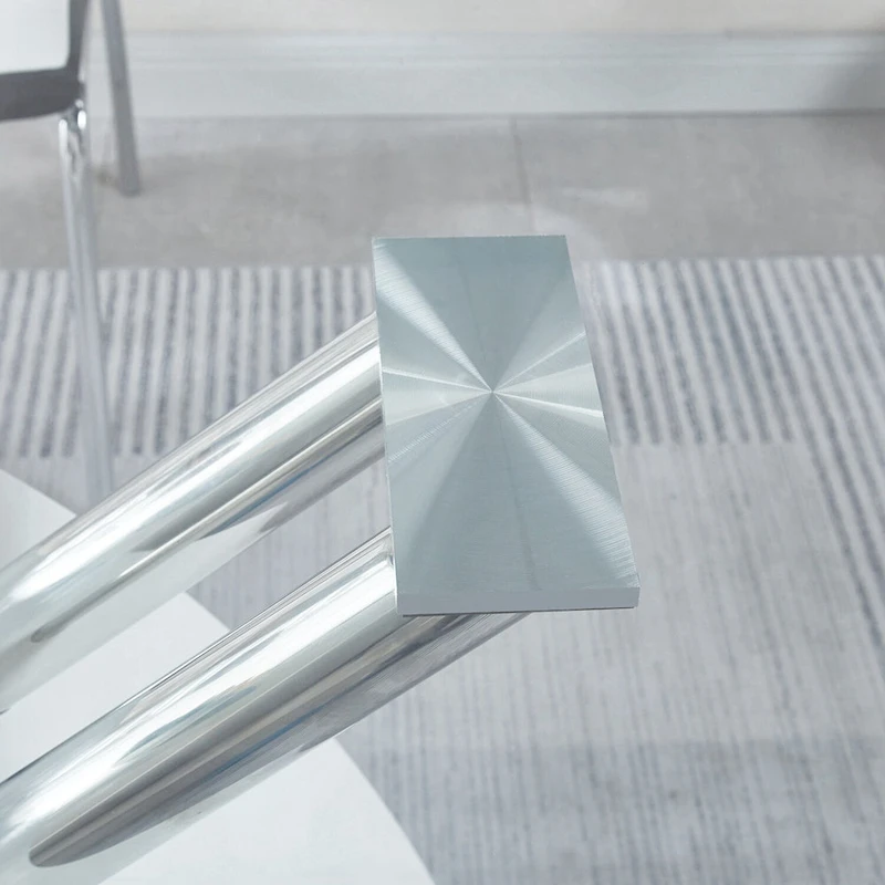 Rectangular Glass Top Dining Table