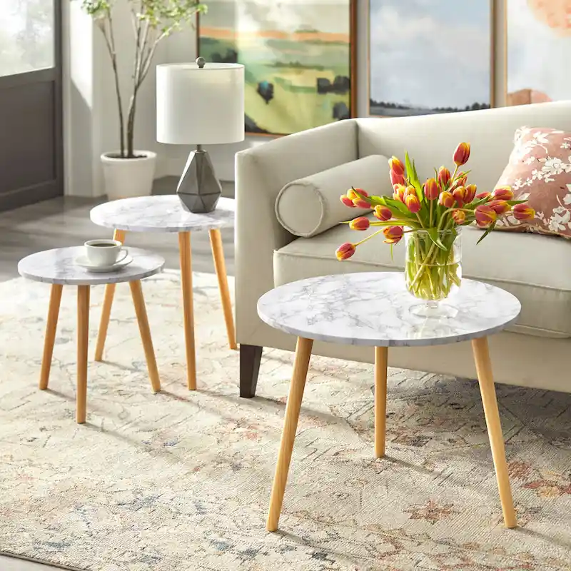 Simple Living Mid Century Darcy Nesting Tables