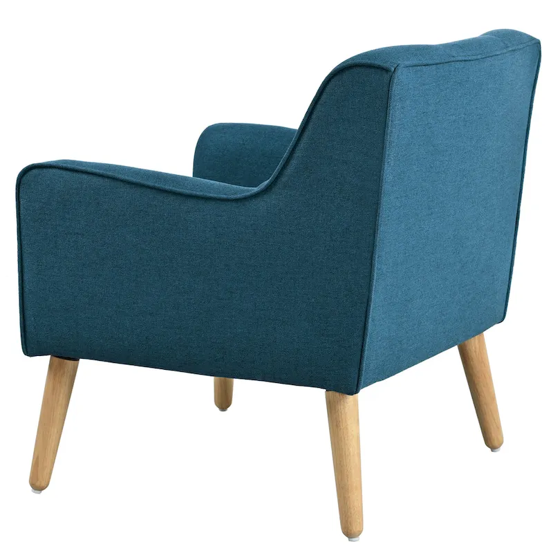 Mid-Century Modern Tufted Armchair