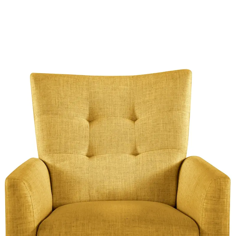 Modern Manual Recliner with Solid Wooden Legs