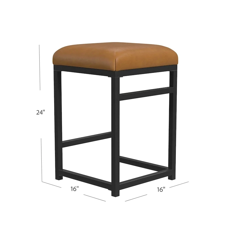HomePop Backless Metal 24 Counter Stool - 24 inches