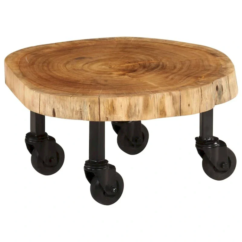 Solid Wood Acacia Coffee Table 23.6x21.7x9.8