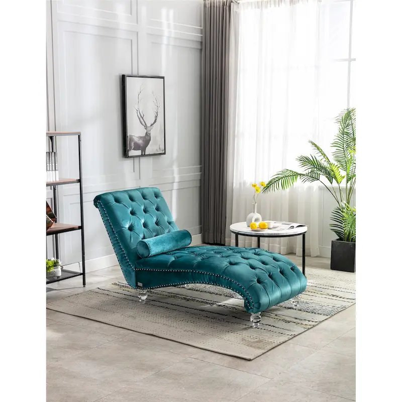 Leisure concubine sofa with acrylic feet