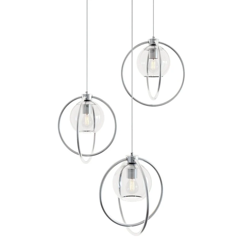 AFX JAMP12MBRND3 Jamie 3 Light 26  Wide Multi Light Pendant