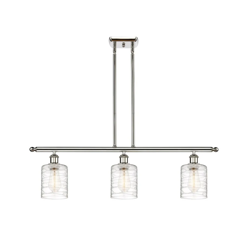 Innovations Lighting Ballston Cobbleskill - 3 Light 36  Island Light