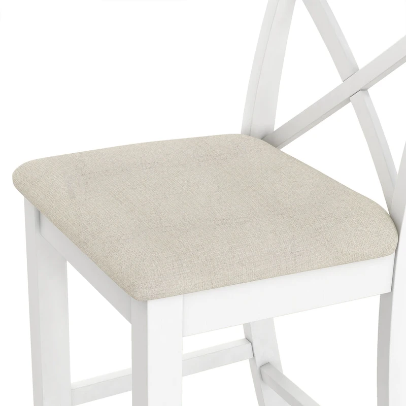 3PCS Rectangular Wood Bar Dining Set