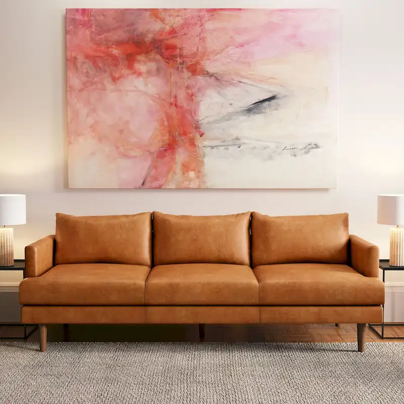 Poly & Bark Girona 88  Sofa - Full Grain Genuine Italian Leather