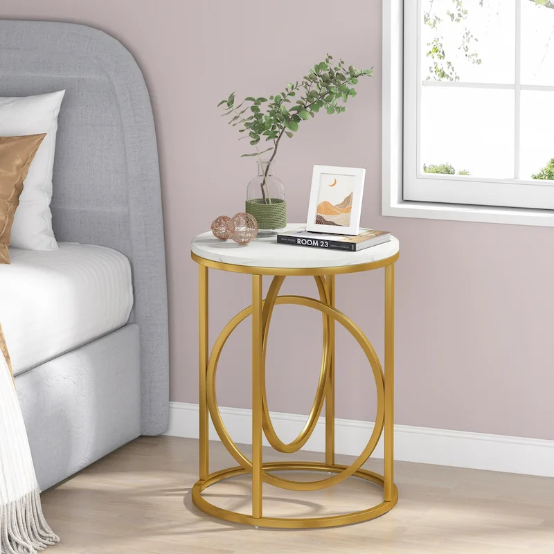 20-in Modern Round End Table