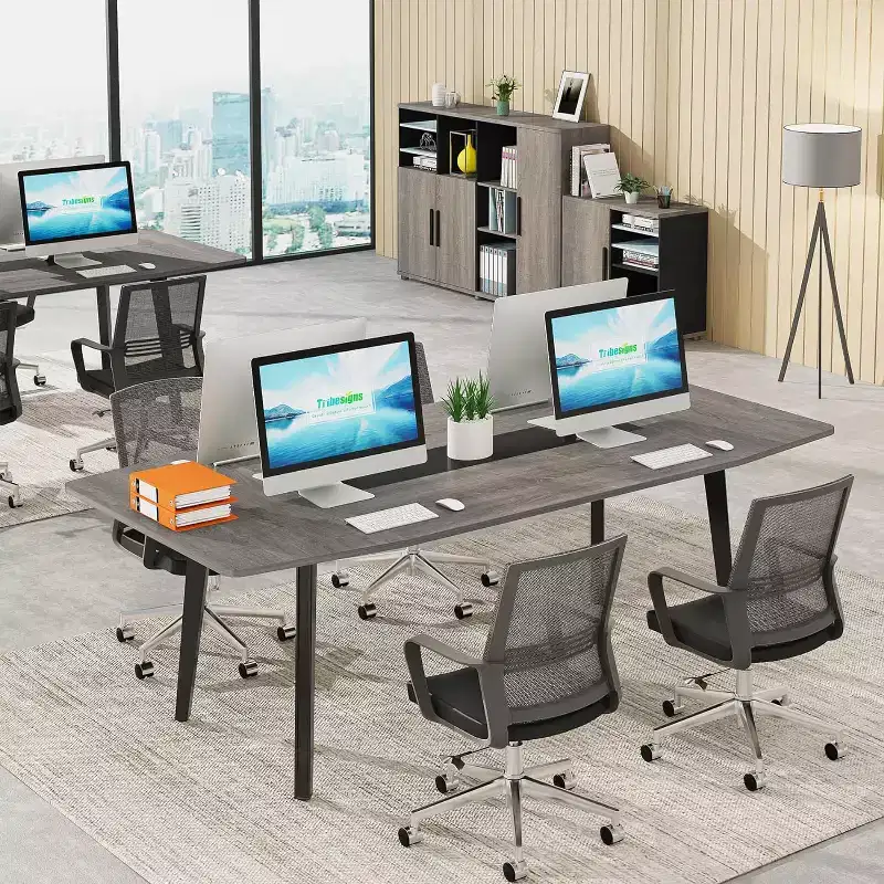 Lantine 70.86 Boat Shaped Executive Desk