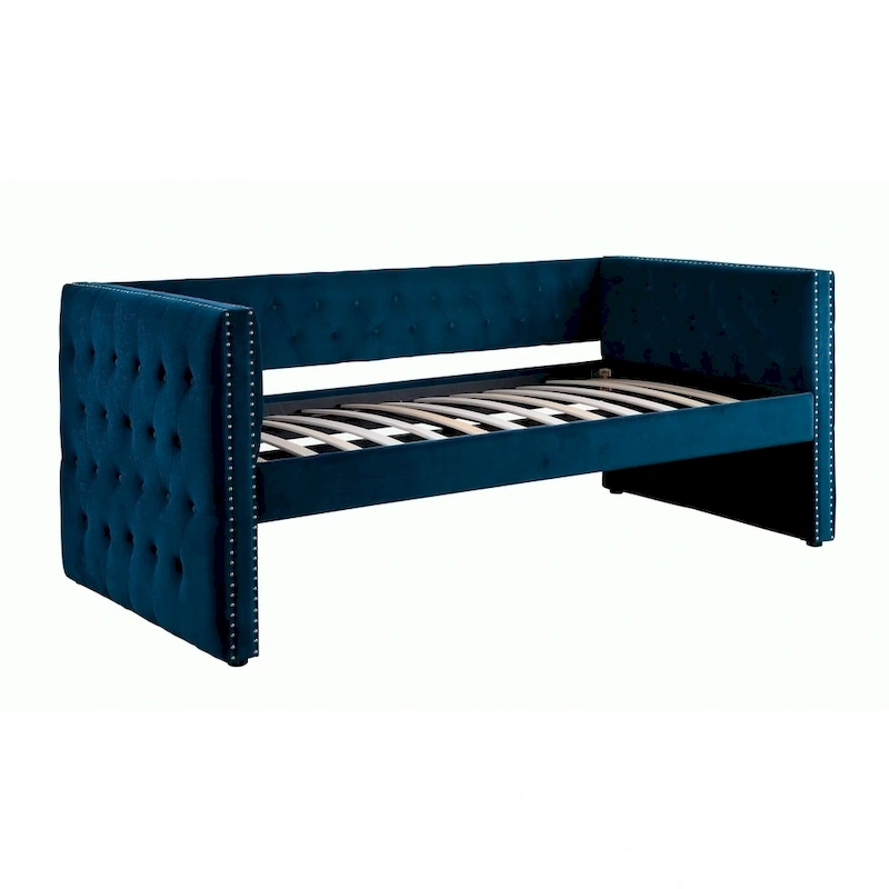 Gracewood Hollow Mokatsi Glam Tufted 2-Piece Daybed with Trundle Set