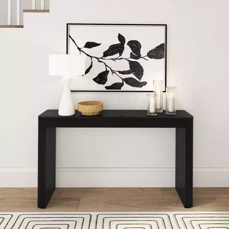 Plank+Beam 56 Solid Wood Console Table, Conture Rounded Edge Sofa Table, Narrow Entryway Table, Console Tables for Entryway