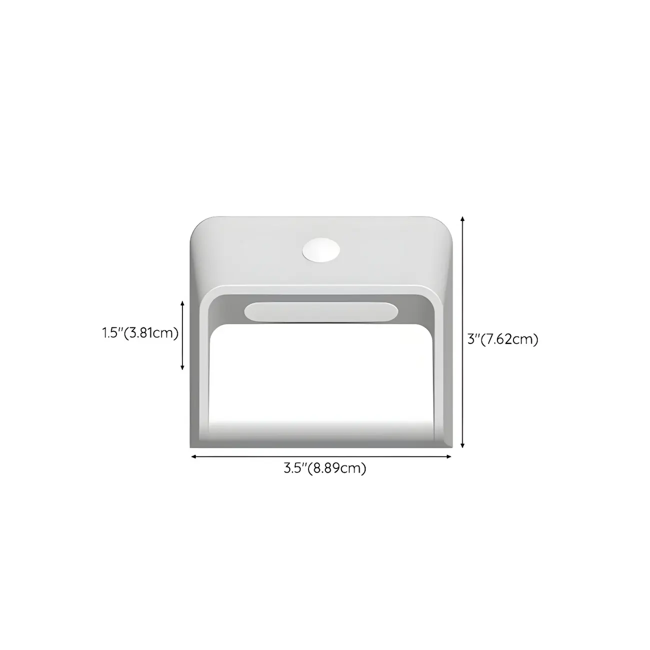 Modern Plastic White Rechargeable Wall Sconce