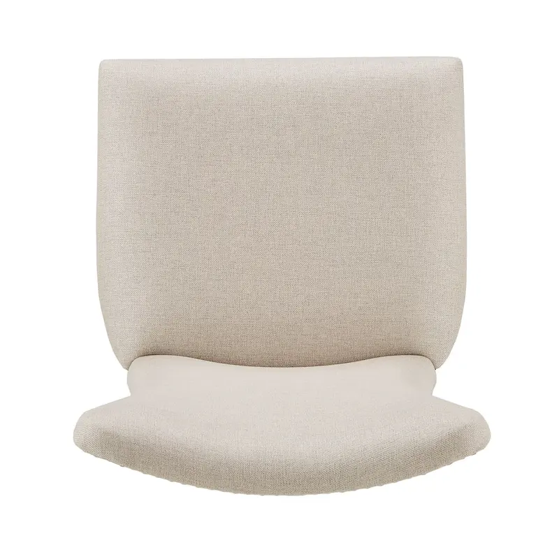 Willa Dark Cherry Wood and Beige Fabric Extendable Rectangular Dining Set by iNSPIRE Q Classic