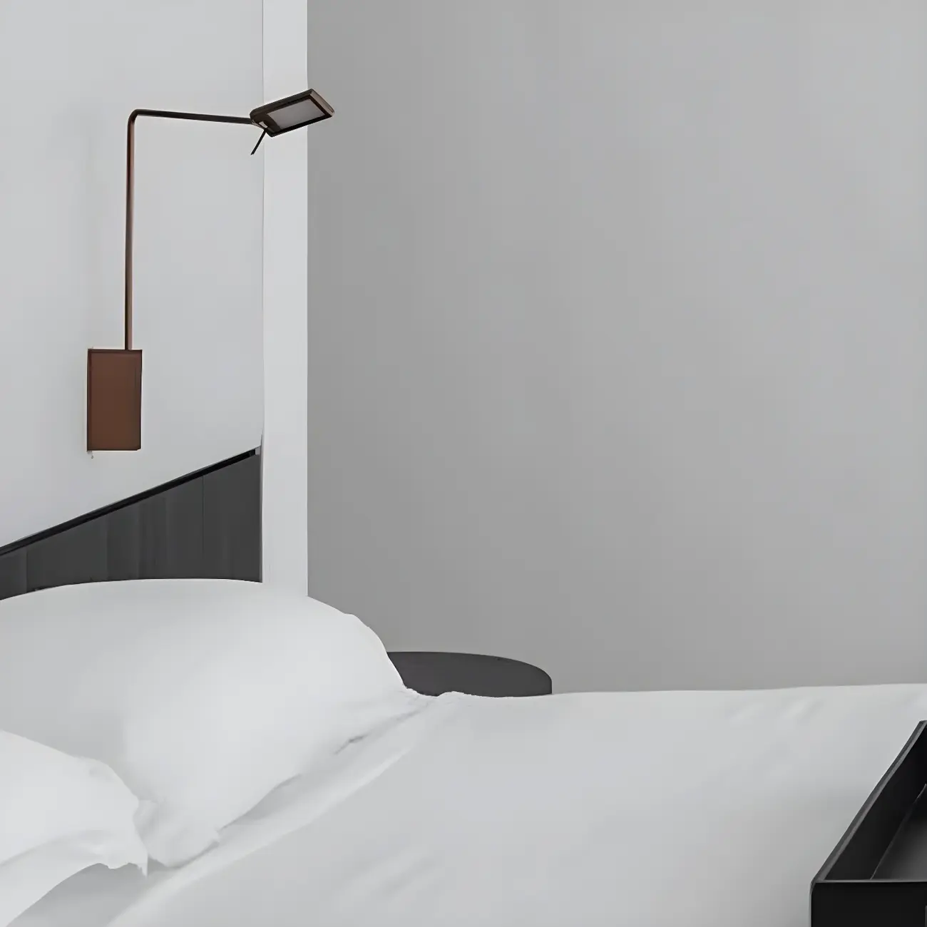 1-Light Black Metal Hardwired Small Swing Arm Wall Light