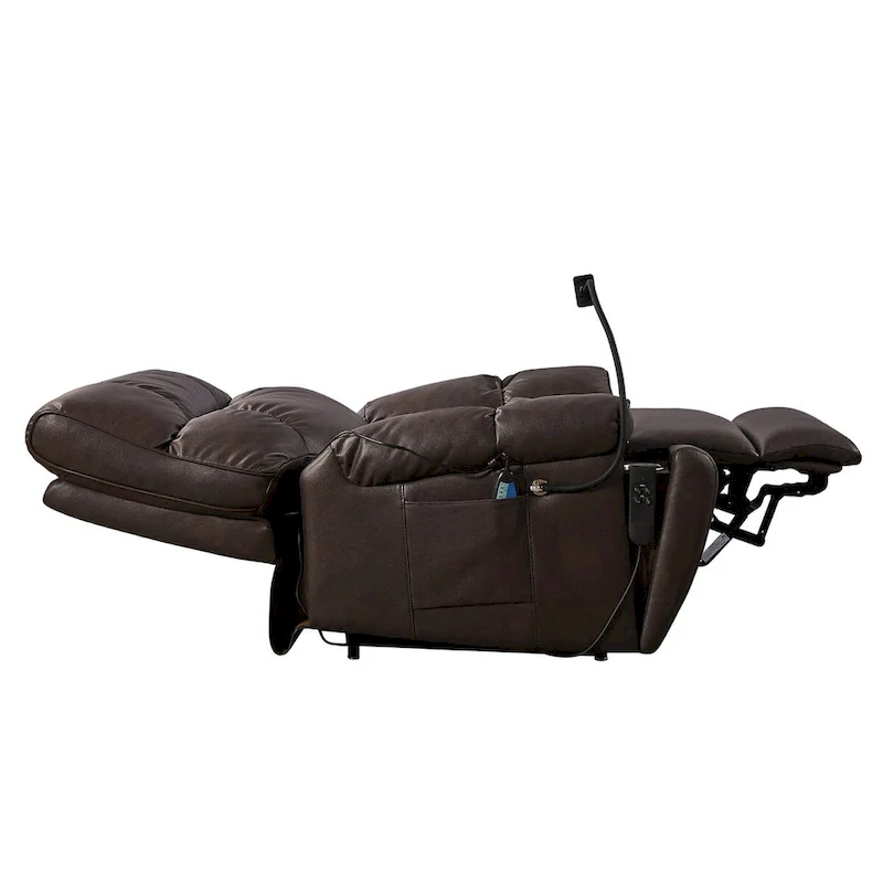 Brown / Coffee / Grey Power Lift Recliner Chair with Massage & Heat, Dual Motor, for 1 Person