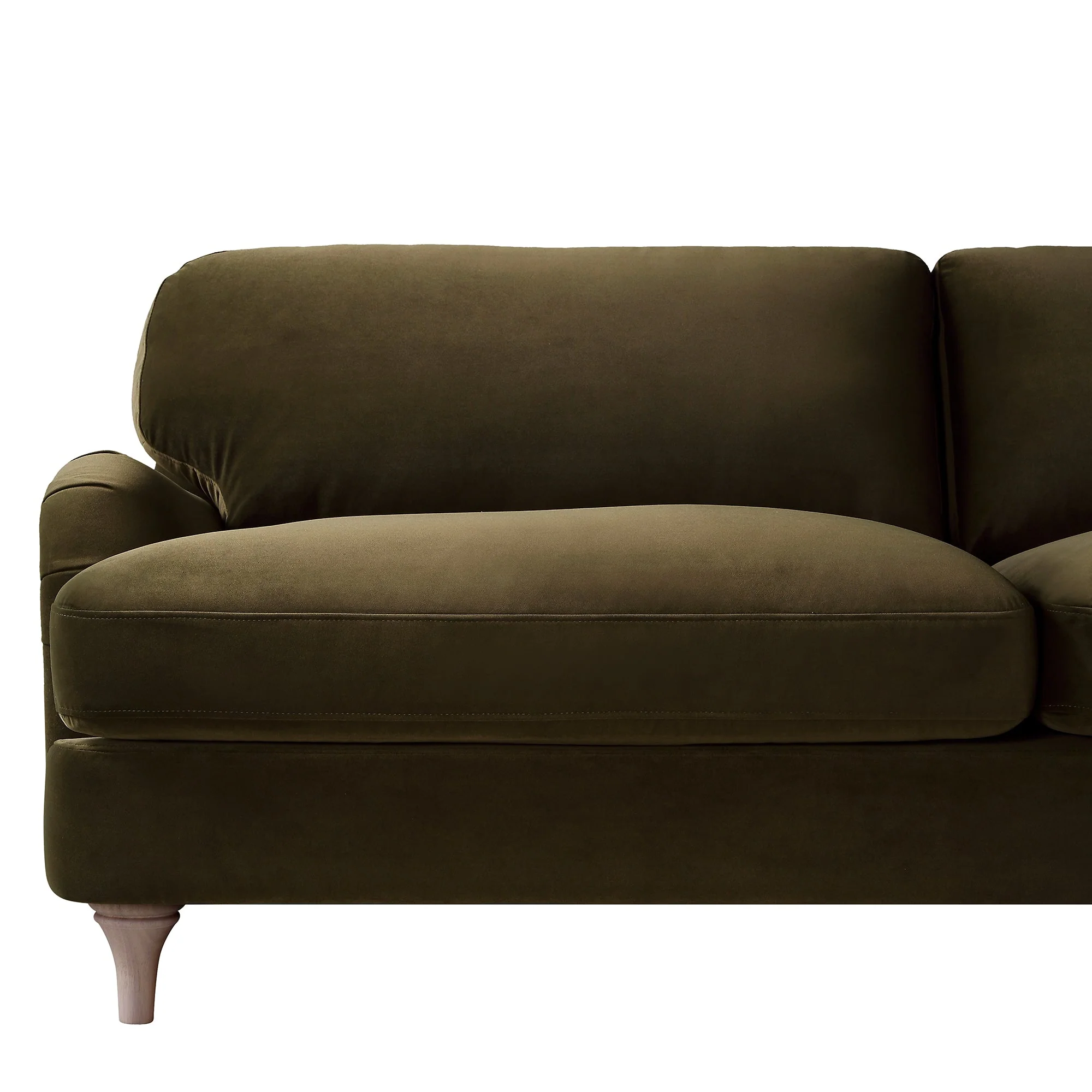 Seaweed Velvet Sofa, 3-Seater
