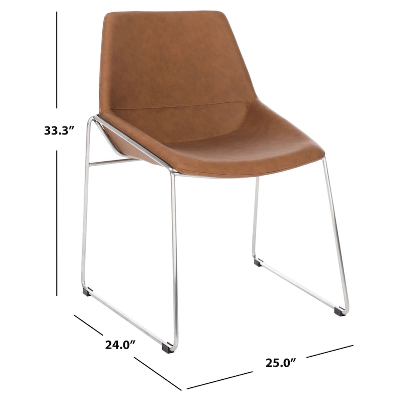 SAFAVIEH Oliva Mid Century Dining Chair (Set of 2) - 25 x 24 x 33.3 - 25 x 24 x 33.3 - 25Wx24Dx33H