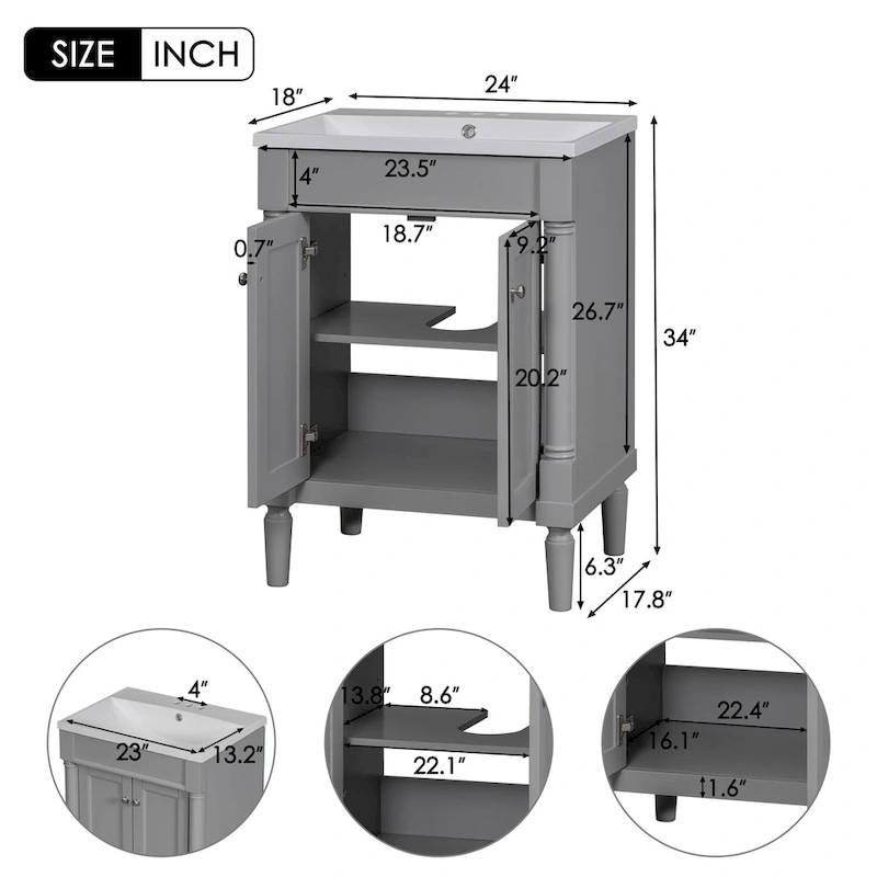 Single Sink Bathroom Vanity