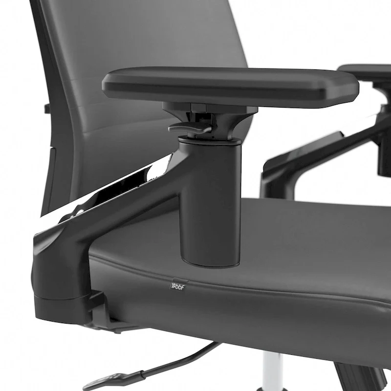 Cabot Mid Back Leather Office Chair by Bush Furniture