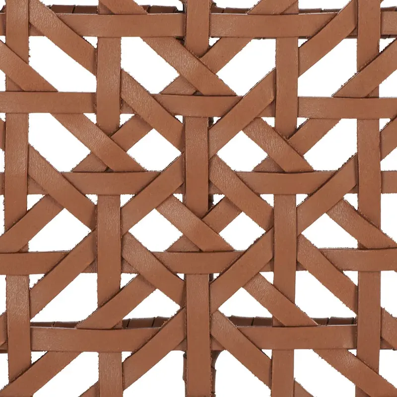 SAFAVIEH Mahalia Bandelier Wood & Leather Bench - 47 W x 16 D x 19 H - 47Wx16Dx19H