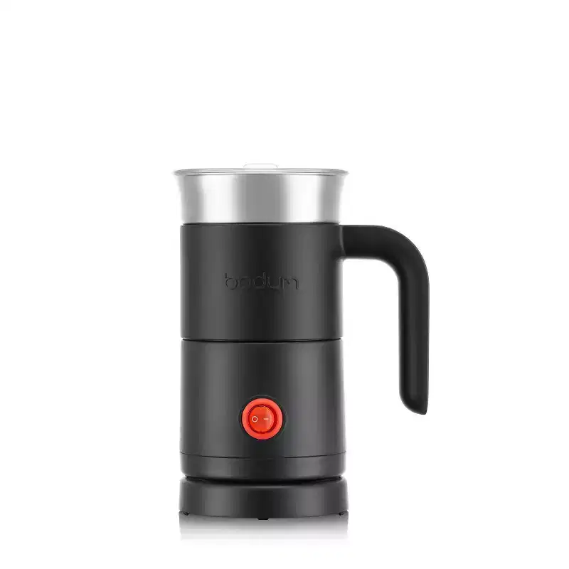 Bodum Milk Frother with handle Black: Electric Coffee #38; Milk Steamer, 500W, Stainless Steel, Hand Wash, 10oz Capacity
