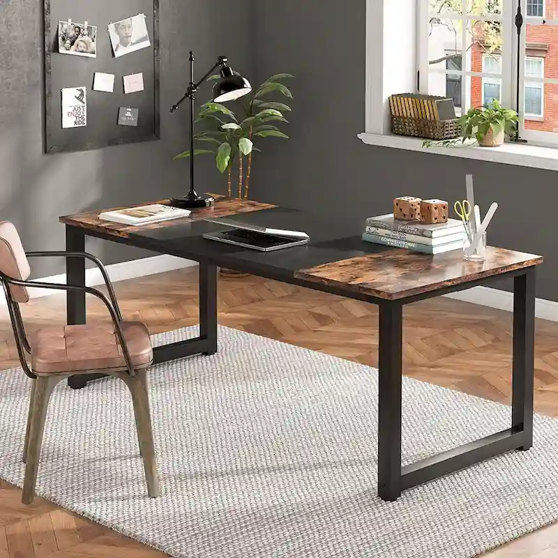 70.8 Large Computer Desk Conference Table with Thicken Frame