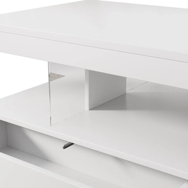 Coffee Table with 2 Drawers and Display Shelves