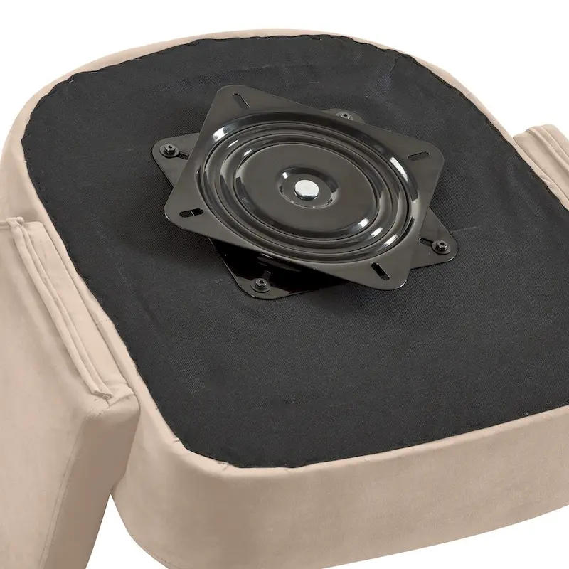 Upholstered Velvet Swivel Accent Chairs with Open Backrest