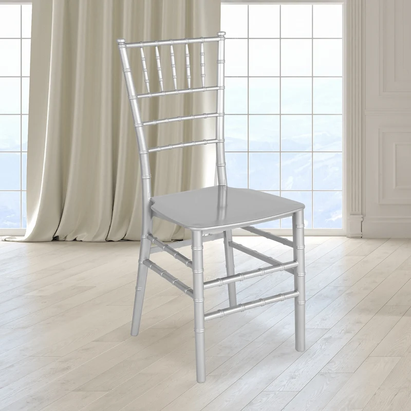 Resin Stackable Chiavari Chair - 15W x 18.75D x 35H - 15W x 18.75D x 35H