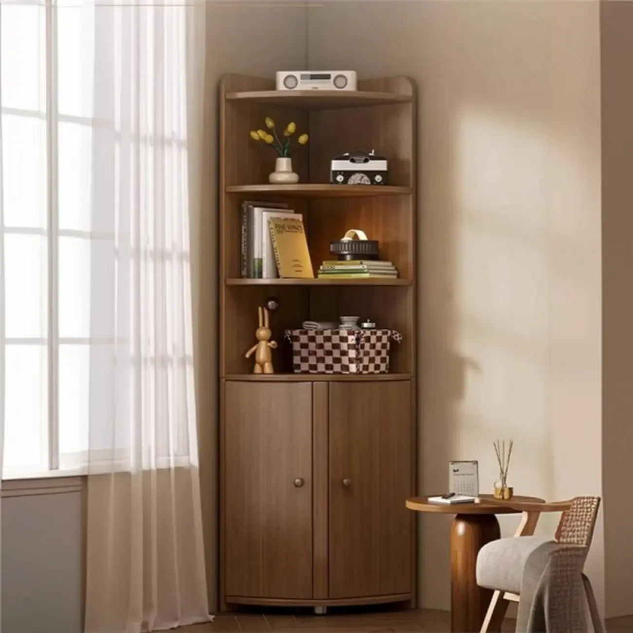 Trendy Nook Utility Wood Cabinet with Versatile Storage
