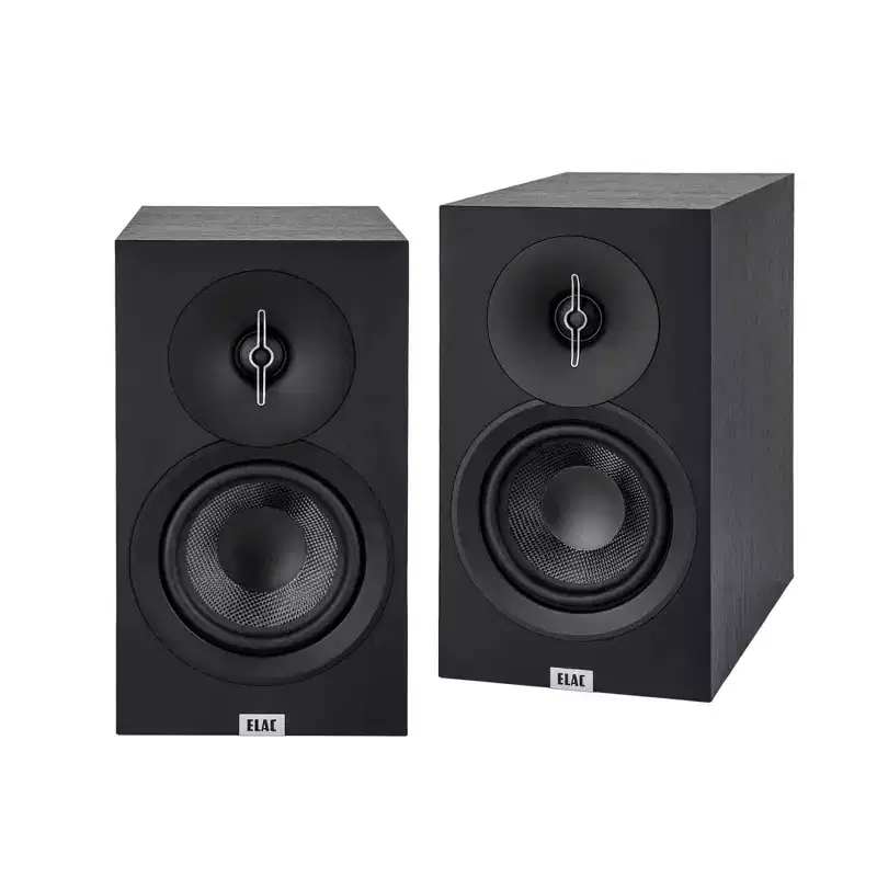 ELAC LS10-B SPEAKER STANDS And DB53-BK BLACK BOOKSHELVES