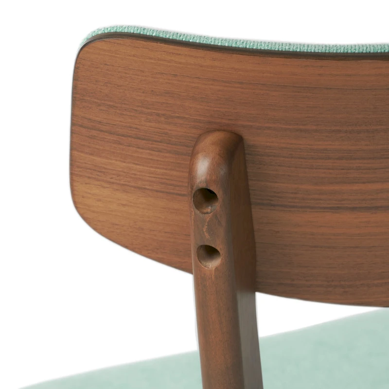 Chazz Mid-Century Modern Upholstered Rubberwood Dining Chairs (Set of 4) by Christopher Knight Home