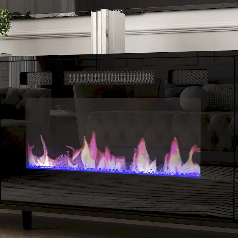 Electric Fireplace TV Stand Entertainment Center with Remote Control