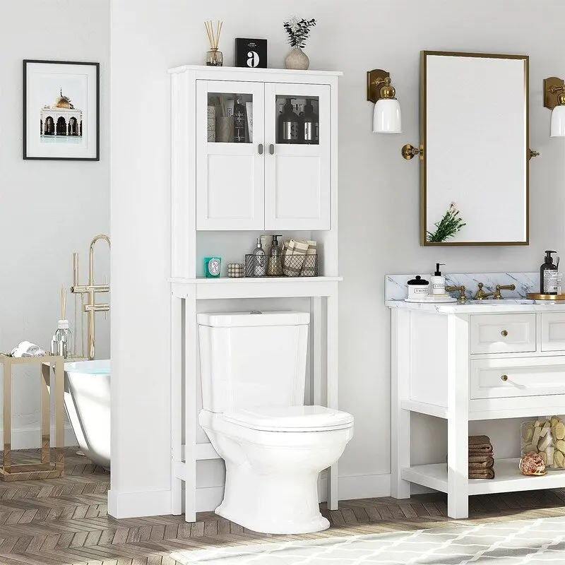 Bathroom Cabinet Over Toilet - 7.8D x 25.59W x 66.93H