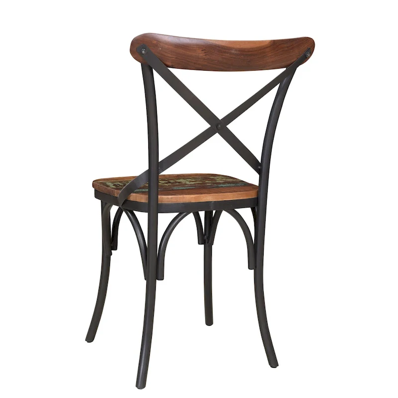 Linon Cross-Back Dining Chairs (Set of 2)