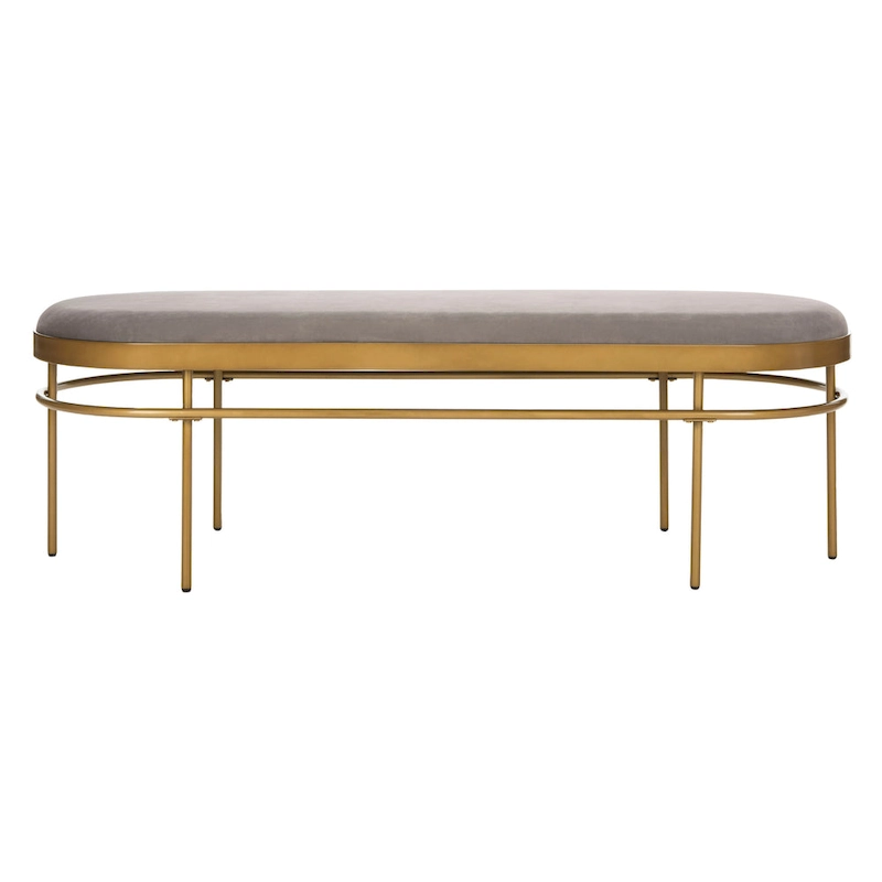 SAFAVIEH Omie Oval Bench - 63 x 22 x 20 - 63Wx22Dx20H