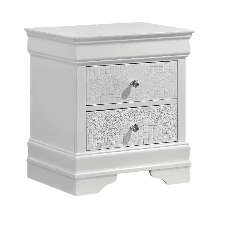 Blaze Modern Style 2-Drawer Night stand Made with Wood in White same asG150108720 (NJ inventory)