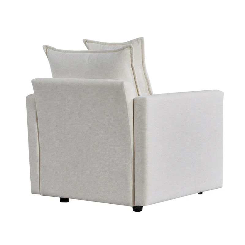 33.07  Upholstered Arm Chair with Solid Wood Frame