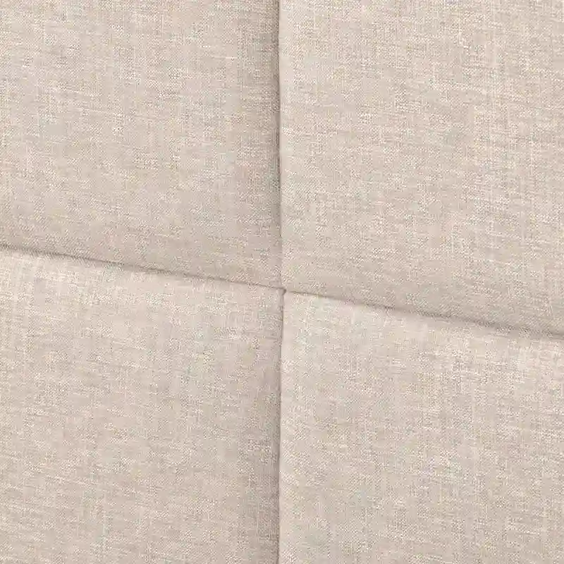 Bellevue Upholstered Tufted Panel Bed King – Solid Wood Legs, No Box Spring Needed
