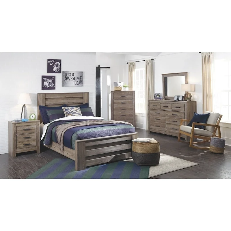 Zelen Warm Gray Dresser