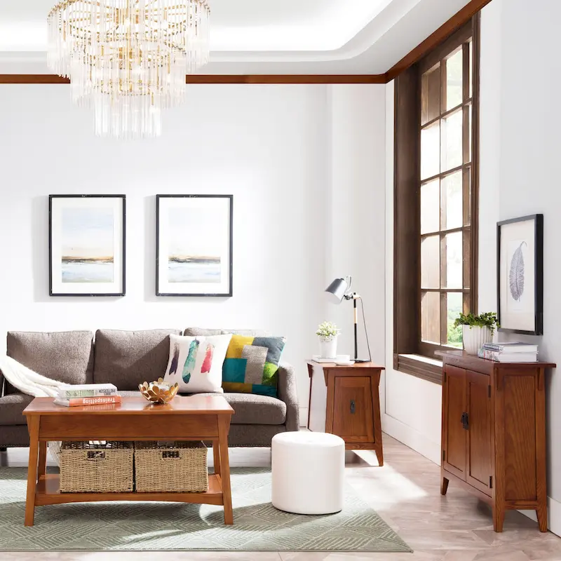 Mission Foyer Cabinet Hall Stand