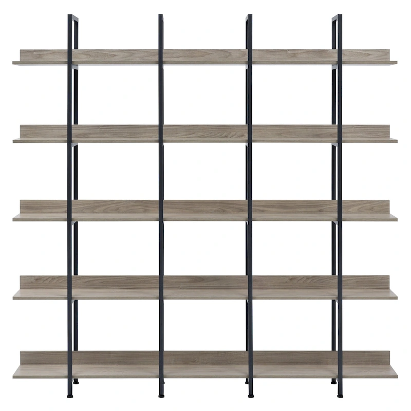 5 Tier Bookcase Home Office Open Bookshelf