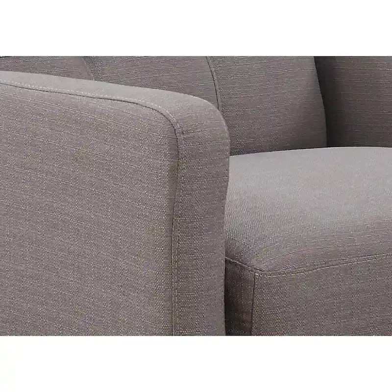 Crystal Grey 3-Piece Living Room Sofa Set